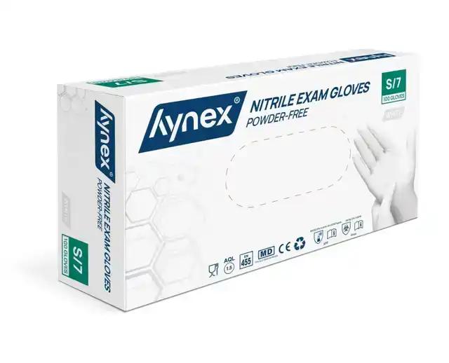 HANDSCHOEN HYNEX NITRIL S WIT 3.5GR 100
