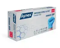 HANDSCHOEN HYNEX NITRIL XL BLAUW 5GR