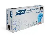 HANDSCHOEN HYNEX NITRIL L BLAUW 5GR 100