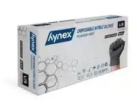 HANDSCHOEN HYNEX NITRIL L ZWART 5GR 100