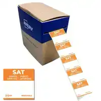 ETIKET AVERY HACCP ZATERDAG-ORANJE