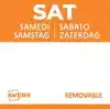 ETIKET AVERY HACCP ZATERDAG-ORANJE