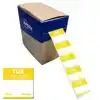 ETIKET AVERY HACCP DINSDAG-GEEL 25X25MM