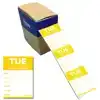 ETIKET AVERY HACCP DINSDAG-GEEL 40X56MM