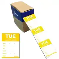 ETIKET AVERY HACCP DINSDAG-GEEL 40X56MM