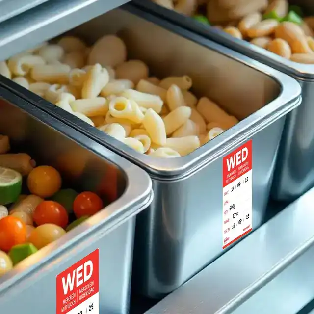 ETIKET AVERY HACCP WOENSDAG-ROOD