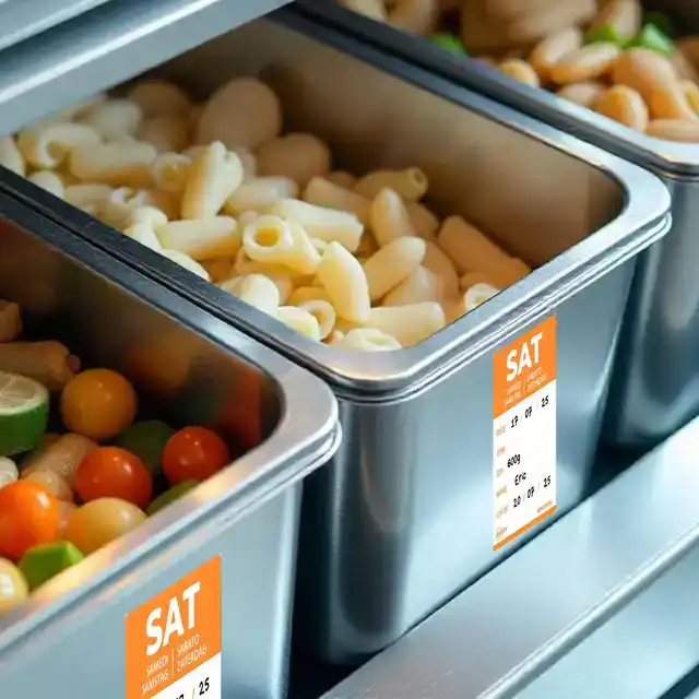 ETIKET AVERY HACCP ZATERDAG-ORANJE