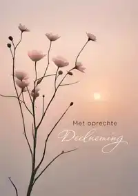 WENSKAART HALLMARK CONDOLEANCE BLOEMEN