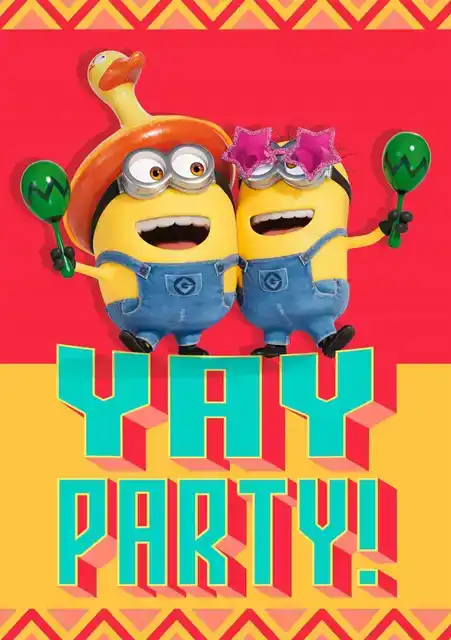 WENSKAART HALLMARK UITNODIGING MINIONS