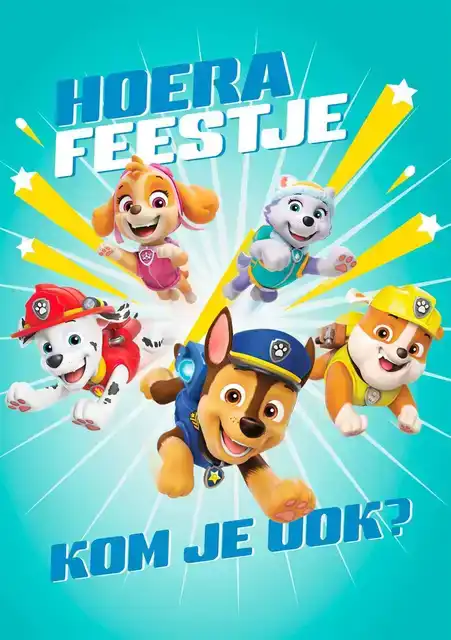 WENSKAART HALLMARK UITNODIGING PAW