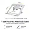 LAPTOPSTANDAARD FELLOWES ALUMIA ZILVER