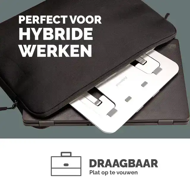 LAPTOPSTANDAARD FELLOWES ALUMIA ZILVER