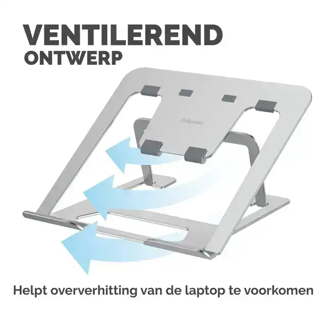 LAPTOPSTANDAARD FELLOWES ALUMIA ZILVER