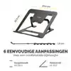 LAPTOPSTANDAARD FELLOWES ALUMIA ZWART