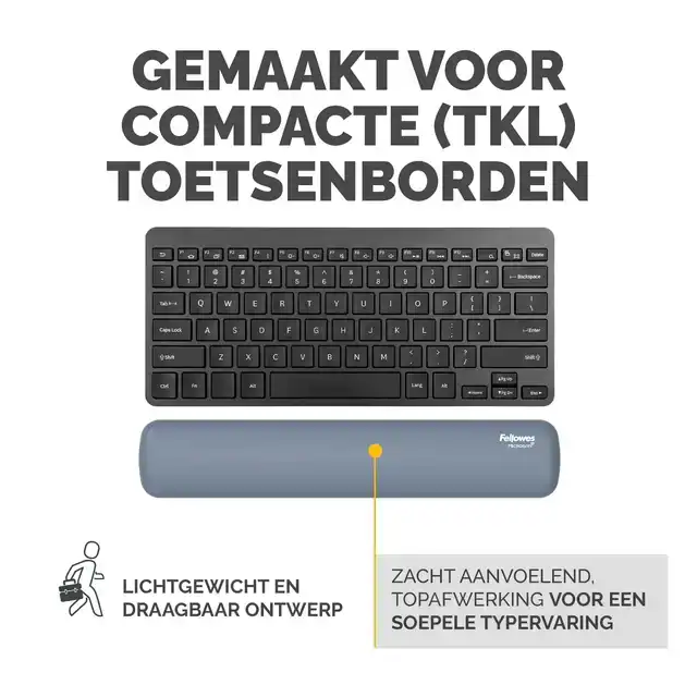 POLSSTEUN FELLOWES BREYTA COMPACT BLAUW