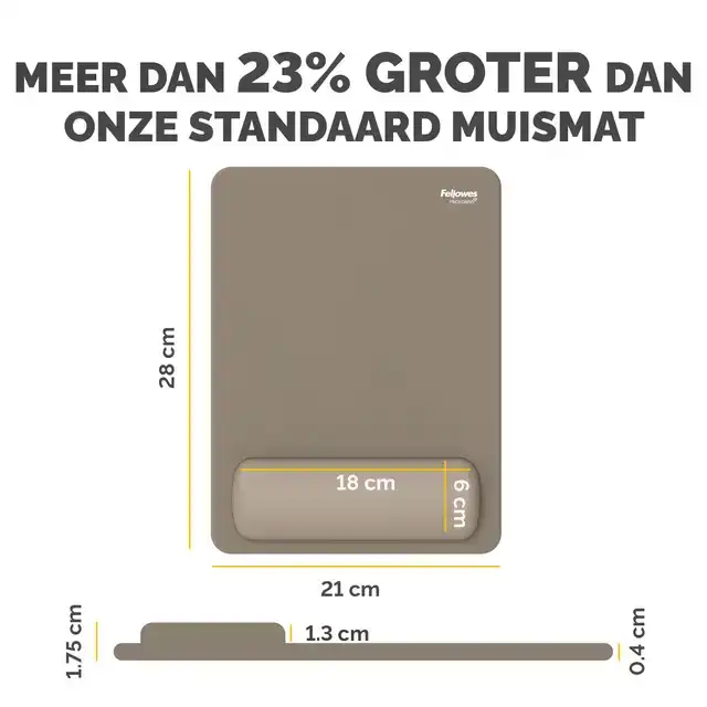 MUISMAT MET POLSSTEUN FELLOWES BREYTA