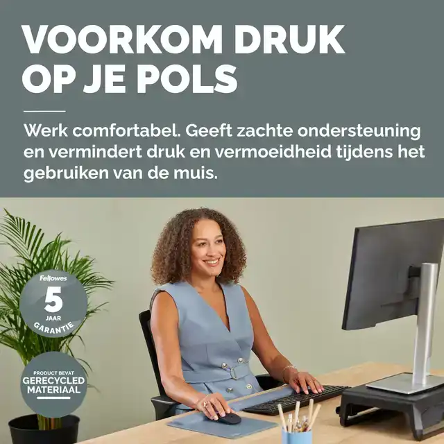POLSSTEUN FELLOWES BREYTA BLAUW