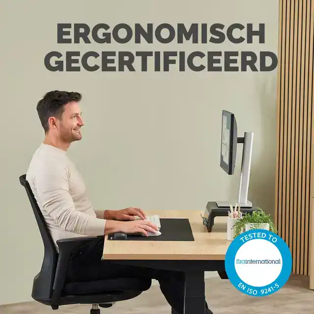 POLSSTEUN FELLOWES BREYTA PALM ZWART