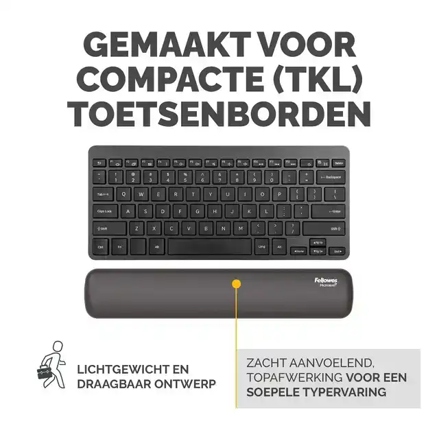 POLSSTEUN FELLOWES BREYTA COMPACT ZWART