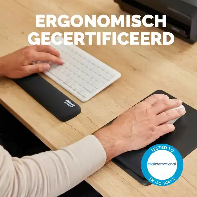 POLSSTEUN FELLOWES BREYTA COMPACT ZWART