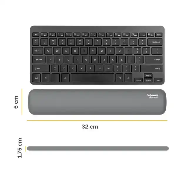 POLSSTEUN FELLOWES BREYTA COMPACT GRIJS