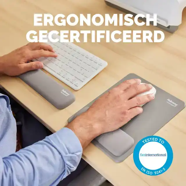 POLSSTEUN FELLOWES BREYTA COMPACT GRIJS
