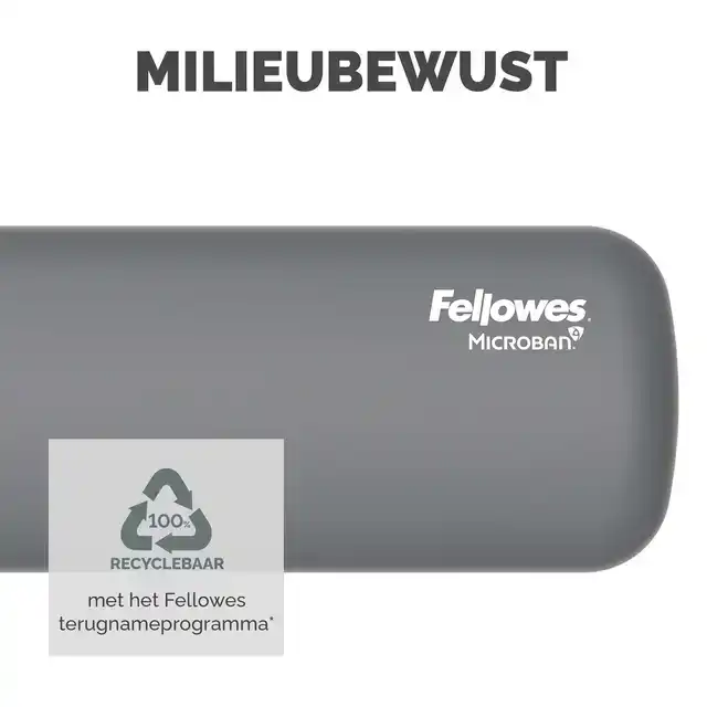 POLSSTEUN FELLOWES BREYTA COMPACT GRIJS