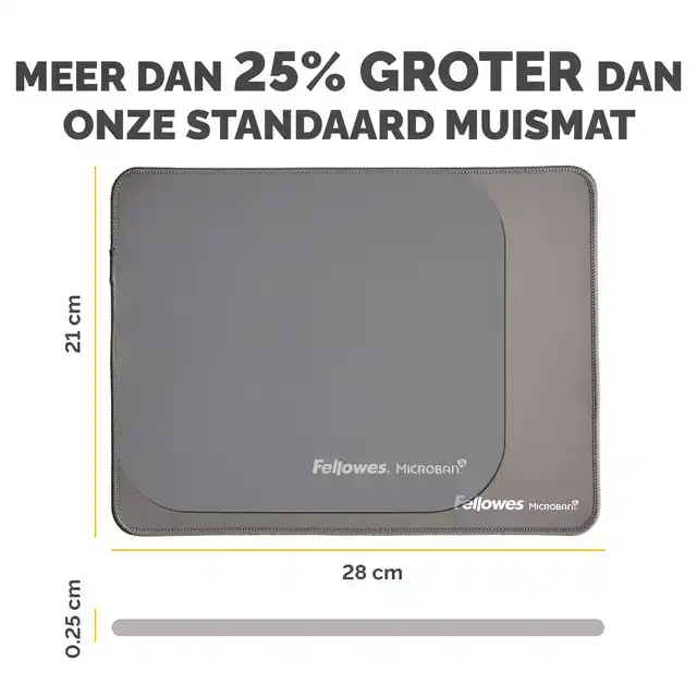 MUISMAT FELLOWES BREYTA XL GRIJS