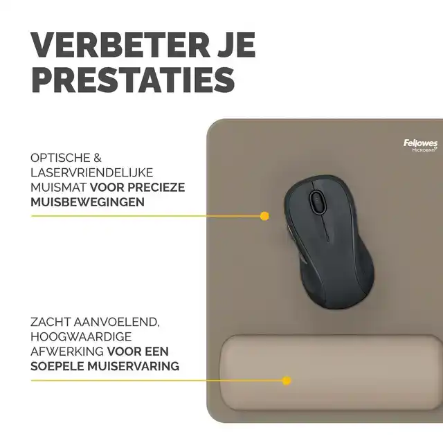 MUISMAT MET POLSSTEUN FELLOWES BREYTA