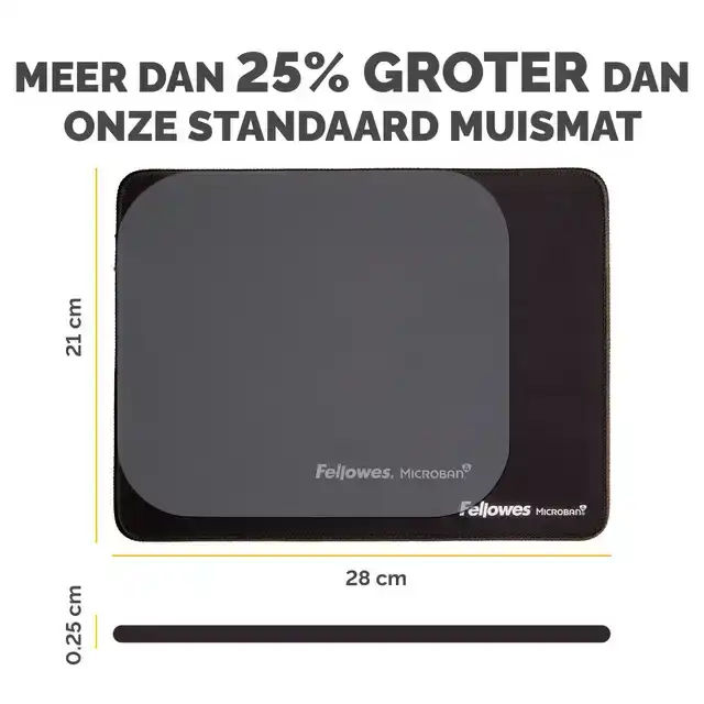 MUISMAT FELLOWES BREYTA XL ZWART