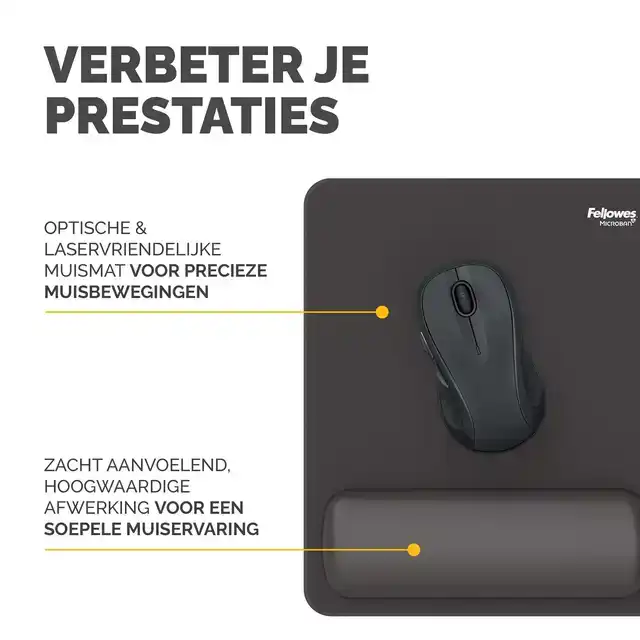 MUISMAT MET POLSSTEUN FELLOWES BREYTA