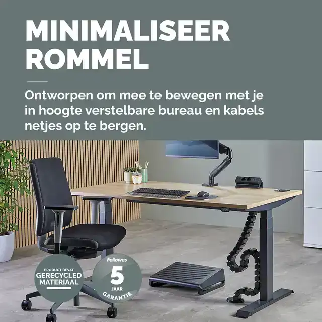 KABELSLANG FELLOWES ZWART