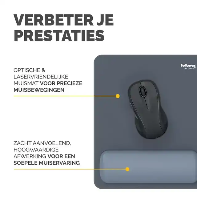 MUISMAT MET POLSSTEUN FELLOWES BREYTA