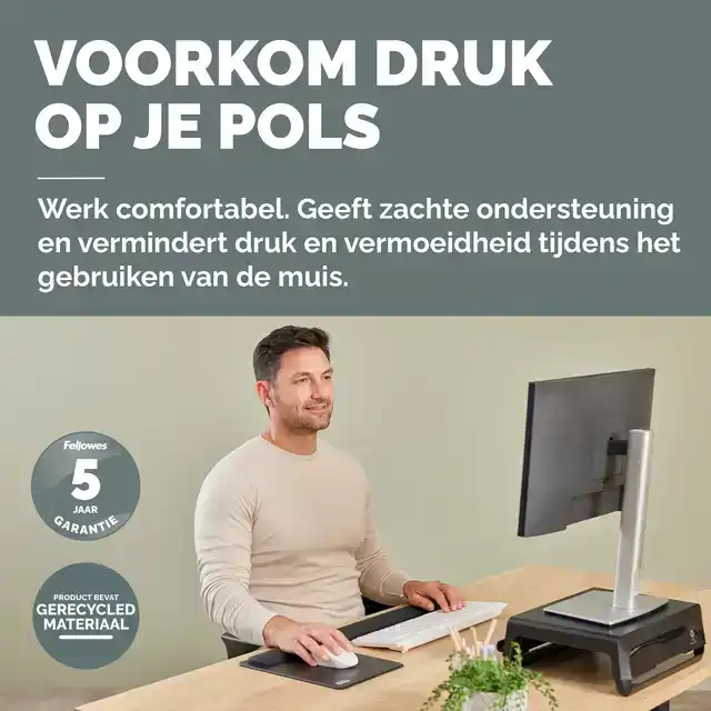 MUISMAT MET POLSSTEUN FELLOWES BREYTA