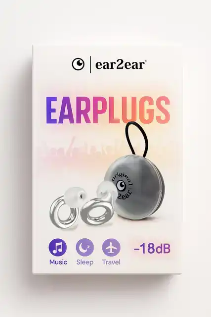 EARPLUG EAR2EAR 26DB TRANSPARANT