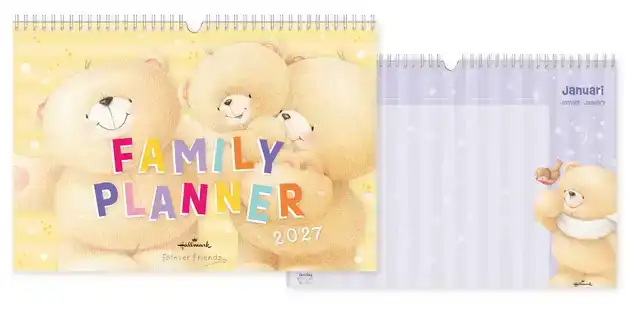 FAMILIEKALENDER 2027 FOREVER FRIENDS A4