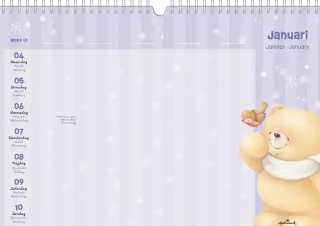 FAMILIEKALENDER 2027 FOREVER FRIENDS A4