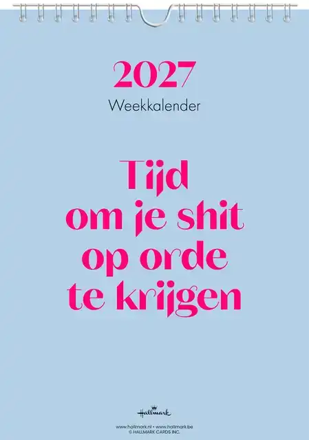 WEEKKALENDER 2027 C 165X230MM NL