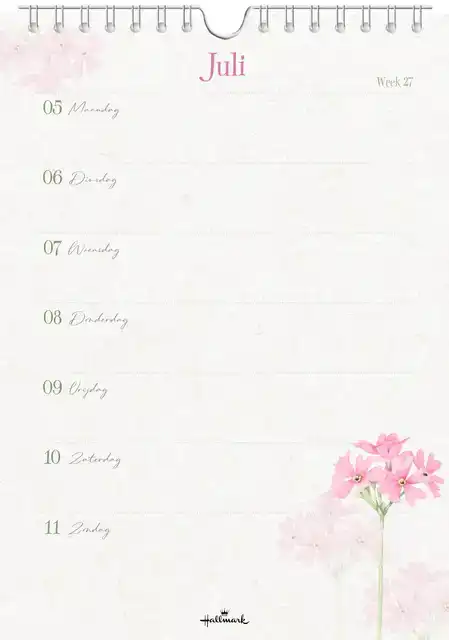 WEEKKALENDER 2027 MARJOLEIN BASTIN