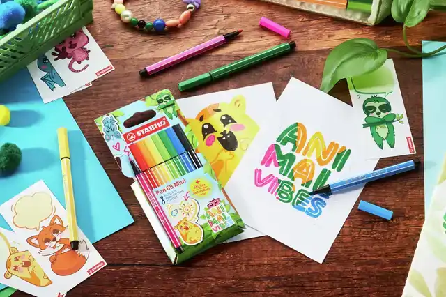 VILTSTIFT STABILO PEN 68 MINI ANIMAL