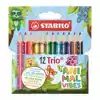 KLEURPOTLODEN STABILO TRIO DIK SHORT