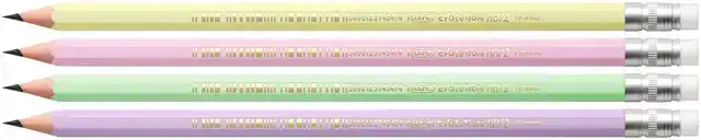 POTLOOD BIC HB MET GOM PASTEL ASSORTI