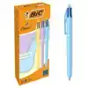 BALPEN BIC 4-KLEUREN M PASTEL ASSORTI