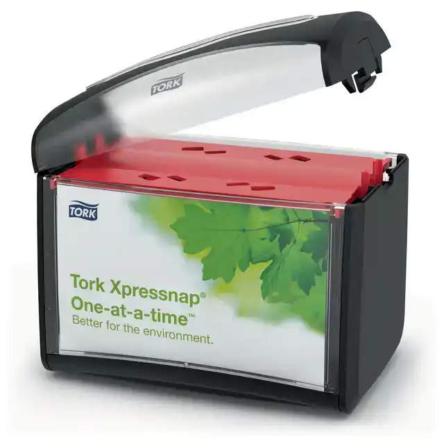 SERVETDISPENSER TORK N4 XPRESSNAP ZWART