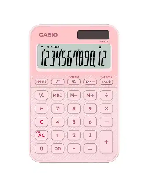 REKENMACHINE CASIO MS-20YC-LP ROZE