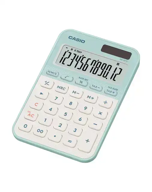 REKENMACHINE CASIO MS-20YC-LG GROEN