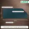 BUREAU-ONDERLEGGER LEITZ 100X40CM GRIJS