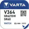 BATTERIJ VARTA KNOOPCEL V364/SR60