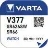 BATTERIJ VARTA KNOOPCEL V377/SR66