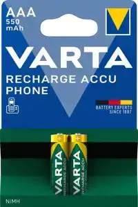 BATTERIJ VARTA OPLAADBAAR ACCU PHONE 2X